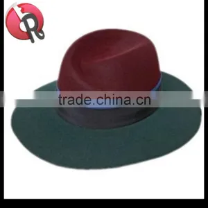 Wool Felt Fedora Hat,100% Australia Wool Felt Fedora Cap thumbnail-4