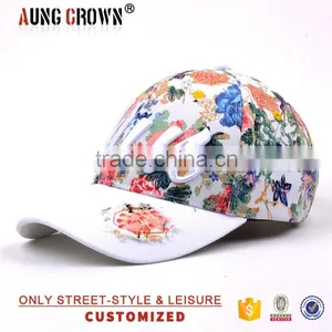 Fashion Floral Baseball Caps for Girls thumbnail-3