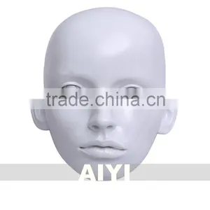 Sexy Big Eyes Female Head With Colorful Face thumbnail-1