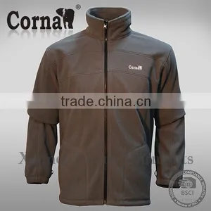 High Breathability Polar Fleece Jacket Hiking Men's Fleece Cardigan Hooded Jacket thumbnail-2