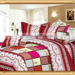 Reactive Printed 100% Cotton Print Bed Sheets/quilt Cover/table Cloth/comforter Set thumbnail-3