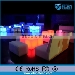 Plastic Party/salon/bar Decor Furniture, Rgb Color Changing Led Cube Lighting Outdoor thumbnail-1