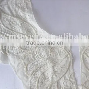 Beaded Cotton Fabric Embroidery Neckline Design for Garment thumbnail-5