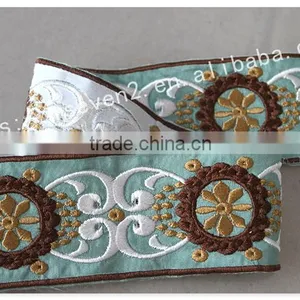 New Arrival 6cm Width Gorgeous Ethnic Lace Trim Embroidery for Garment thumbnail-4