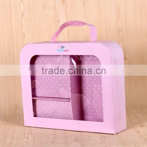 Luxury Rigid Cardboard Packaging Box for Clothes With Handle thumbnail-3