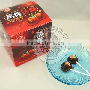 Real Fruit Center Brown Sugar Plum Sweet Lollipop Candy thumbnail-1