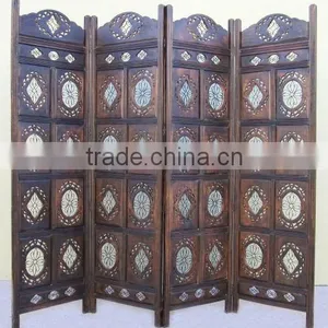 Designer Wooden Screens Living Room Partition thumbnail-1