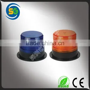 12V 24 Volt Amber Warning Magnetic Beacon Lights 5w Emergency LED Strobe Beacon Use On Off Road Car thumbnail-1
