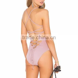 2017 Best Selling Fashionable Sexy One- Piece Swimsuit thumbnail-3