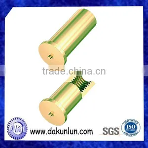 China Factory Supply Customized Precison Hollow Brass Stud/Bolt thumbnail-1