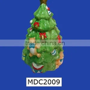 Holiday Decor Handpainted Ceramic Christmas Tree thumbnail-1