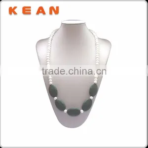 Baby&Mom Bead Silicone Necklace Teething/Nursing/Sensory Free Ship thumbnail-1