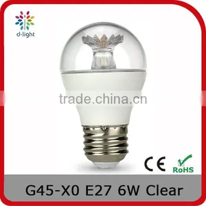 G16.5 DIMMING 500LM 6W EQUAL TO 40W E26 GOLF CRYSTAL DECORATIVE BULB WITH UL TECHNOLOGY thumbnail-1