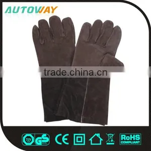 Cow Split Leather Long Welding Gloves thumbnail-1