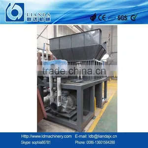 Waste Films/Hard Materials Single and Double Shaft Shredder Machine thumbnail-2