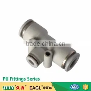Wholesale JULY Factory Made PGT China Manufacturer Plastic Pneumatic Tee Quick Fittings thumbnail-1