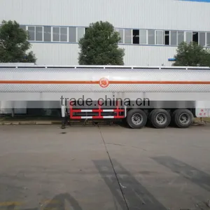 3 Axles Aluminum Alloy Chemical Liquid Transport Semitrailer 41m3 thumbnail-1