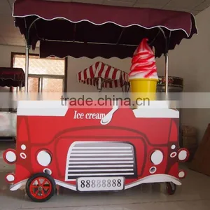 Hot and Popular Free Moving Automatic Stainless Steel Ice Cream / Shave Ice Trailer thumbnail-1