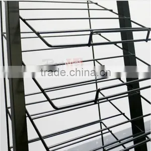 Floor-standing Multi-tier Customized Carpet Sample Dsiplay Rack thumbnail-4