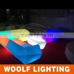 2014 Popular Modern Home Leisure Romote Control Color Changing Led Lighting Up Sofa Furniture thumbnail-1