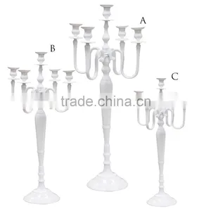 Tall Silver Candelabra for Wedding Centerpiece, Candelabra for Wedding thumbnail-3