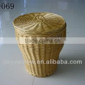 Wicker Trash Can thumbnail-1