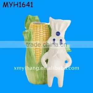 Ceramic Kids Corn Toothbrush Stand thumbnail-1
