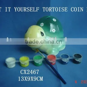 DIY Pottery Tortoise Coin Bank thumbnail-1