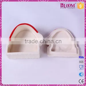 Hat Desgin Ceramic Christmas Decoration Cookie Box thumbnail-5