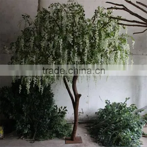 SJ201710035 China Manufacturer Artificial White Pudding Flower Blossom Tree for Wedding thumbnail-2