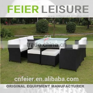 FEIER A6060CH New Style Stainless Steel Dining Table Set thumbnail-1