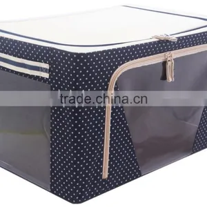 Foldable Storage Box With Metal Frame thumbnail-3