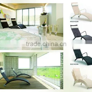 Rattan Beach Sun Lounger, thumbnail-1