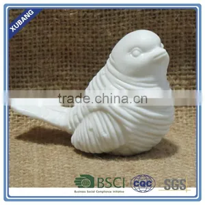 Cute White Ceramic Little Bird Ornament thumbnail-1