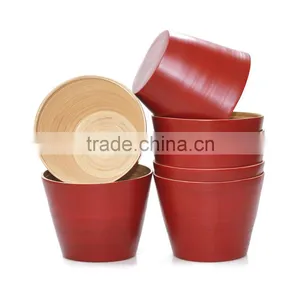 2017 High Quality, Cheap Price Outdoor Flower Pots, Decorative Item Made From Natural Bamboo thumbnail-1
