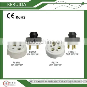 2 or 3 Phase Male and Female Industrial Plug and Socket 30A/20A 380V thumbnail-1