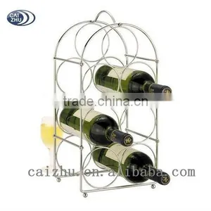 Handicraft Customized Home Novelty Folding Metal Wire Wine Rack thumbnail-1