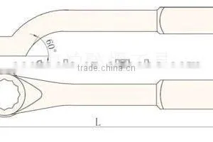 Offset Slogging Box Wrench (Amercian Type) 24~130mm Hammer Striking Spanner Al-Br Be-Cu Non Sparking Hand Tools thumbnail-2