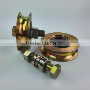 2.6 Inch Sliding Gate Roller Shape U Diameter 68mm Thickness 18mm Bearing 6201RS Groove "U" With M10x45 Blot IMTE:720R thumbnail-1