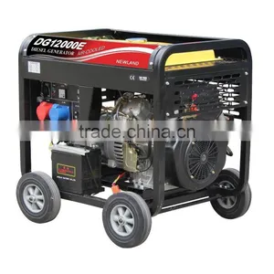 5kw Diesel Engine Generator Strong Square Frame With Big 4 Wheels Generator Manufacturer thumbnail-3