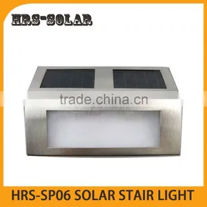 2pcs LED Auto Light Control Solar Stair Light,outdoor Solar Step Wall Light thumbnail-1