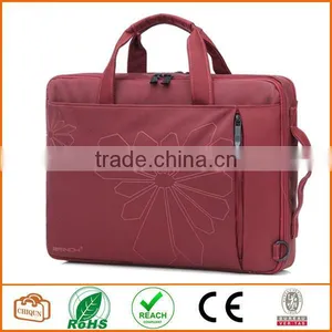 14 Inch Contour Flowers Floral Print Laptop Computer Briefcase Messenger Shoulder Bag Carrying Case thumbnail-1