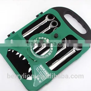 Berrylion Ratchet Wrench Set 7pcs 10-19mm Ratchet Combination Wrench thumbnail-5