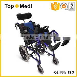 TRW958LBCGPY Reclining Wheel Chair With Reclining High Back, Adjustable Headrest thumbnail-2
