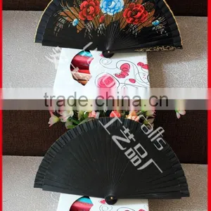 Painted Wooden Crafts Fan thumbnail-1