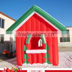 2016 Best Popular Inflatable Christmas Santas House With Factory Lower Price thumbnail-5