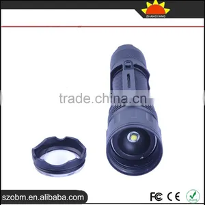 Wholesale OEM T6 LED 980Lm Portable Strong Light Tactical LED Flashlight Torch thumbnail-3