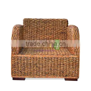 Sofa Chair For Lounge Room, Water Hyacinth Material thumbnail-3