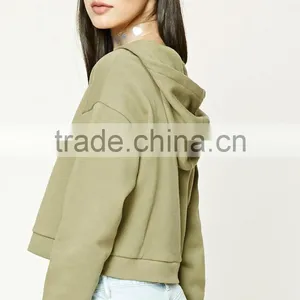 Wholesale Oversized Women Fashion Hoodie Long Sleeves Zip-Up Thin Hoodies Zipper Hoodie thumbnail-4