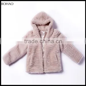 New Style Imitation Fur Hooded Hot Sale Stylish Short Coat Women thumbnail-2